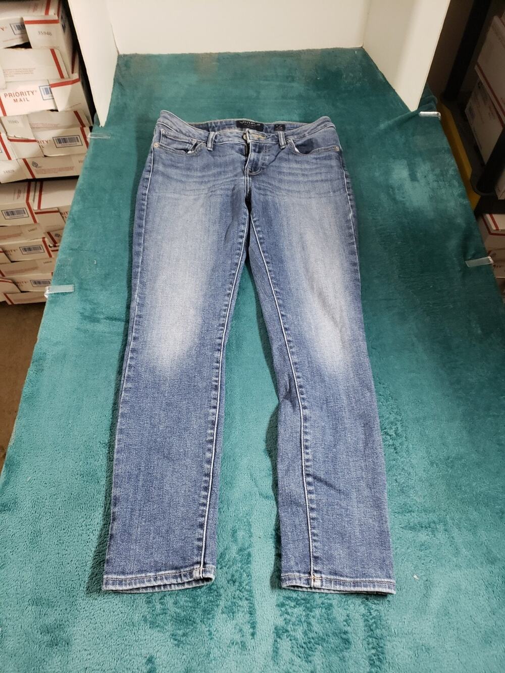 Lucky Brand Jeans Size 6 Womens Blue Stretch Pants Low Rise Skinny Lolita